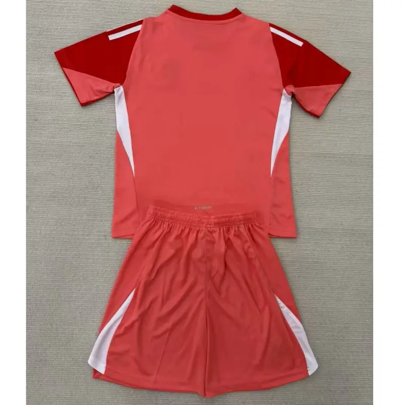 Camiseta de Portero Real Madrid 2025/2026 Rojo Niño Kit
