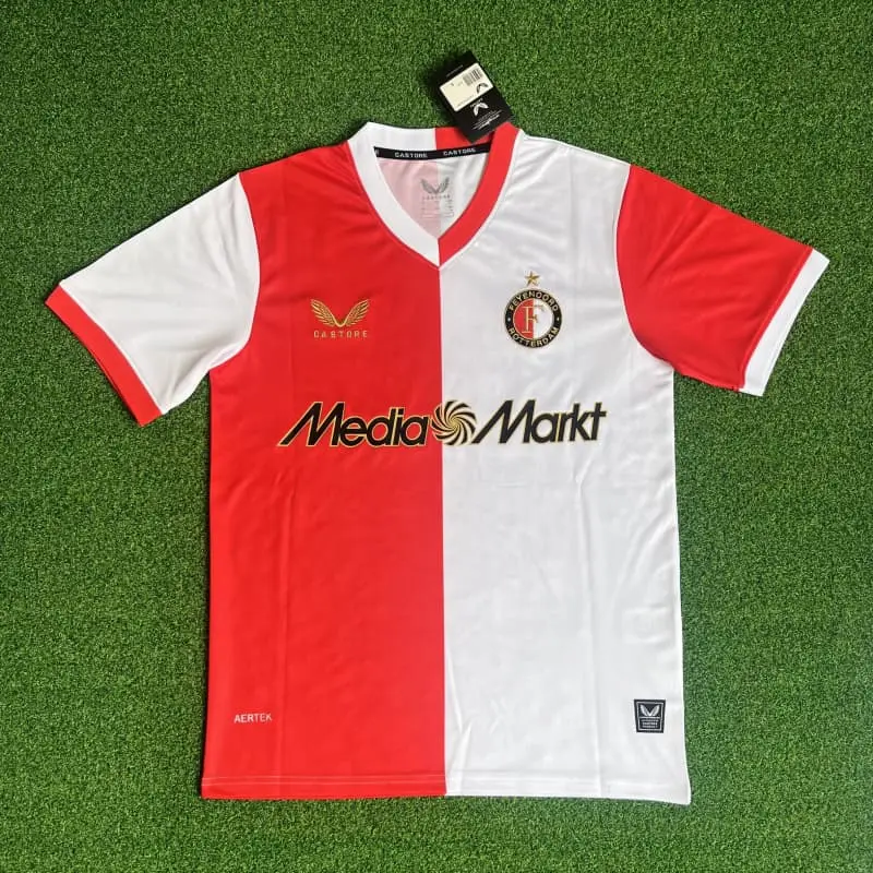 Camiseta Feyenoord 2025/2026 Home Rojo/Blanco