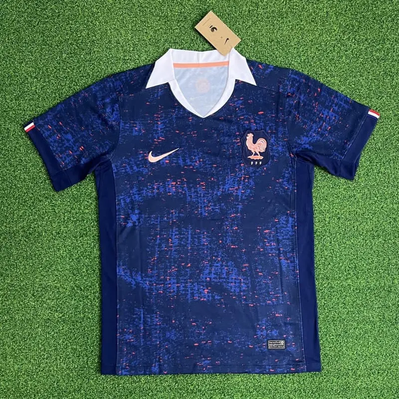 Camiseta Francia 2025 Home la EURO Femenina Azul