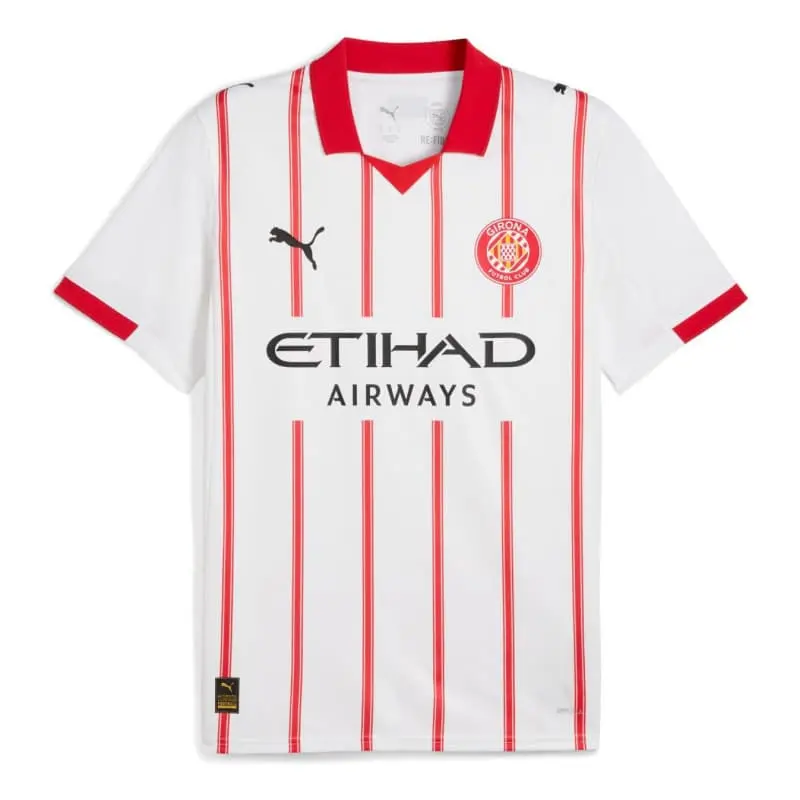 Camiseta Girona 2025/2026 Home Blanco/Rojo