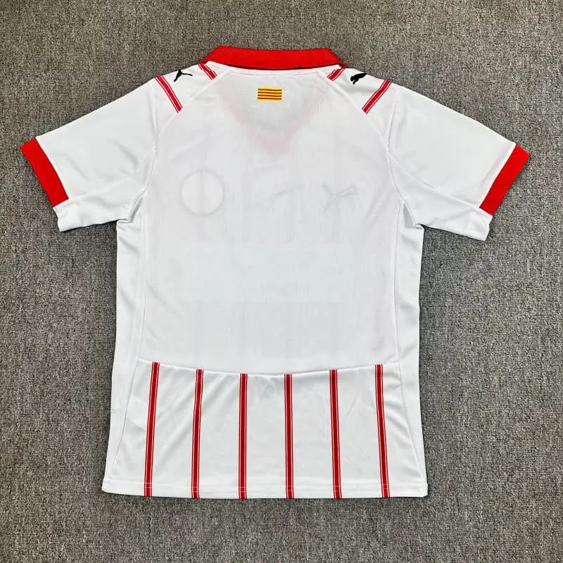 Camiseta Girona 2025/2026 Home Blanco/Rojo