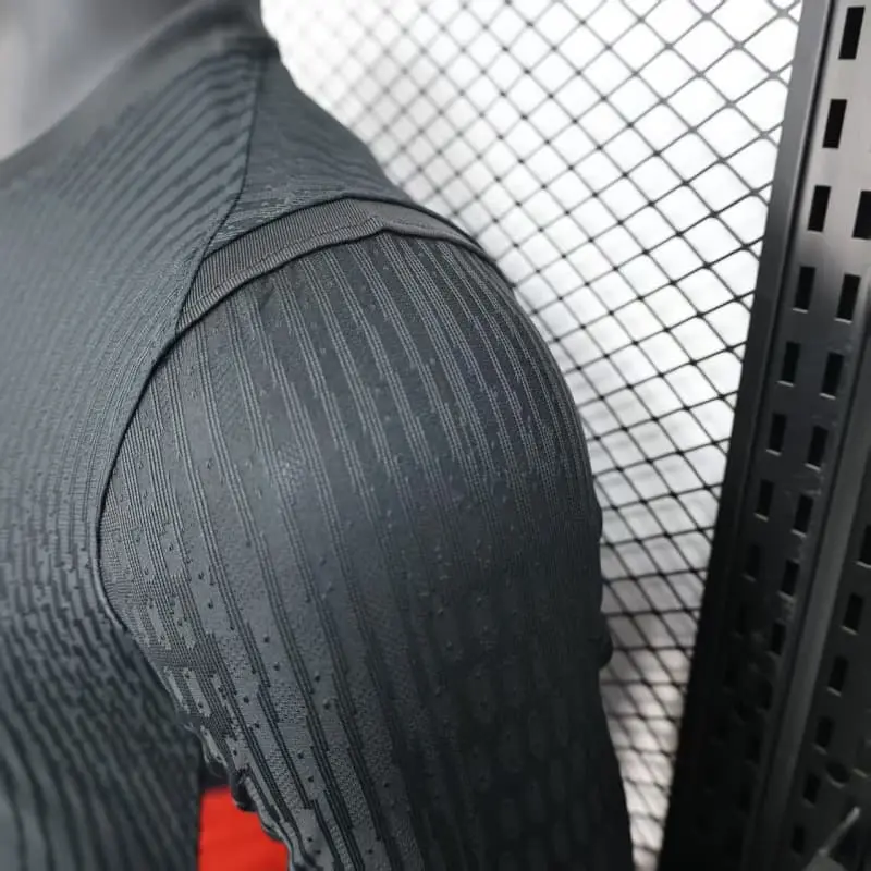 Camiseta Inglaterra 2025 Away la EURO Femenina ML Negro (EDICIÓN JUGADOR)