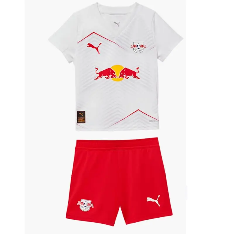 Camiseta Leipzig 2025/2026 Home Blanco/Rojo Niño Kit