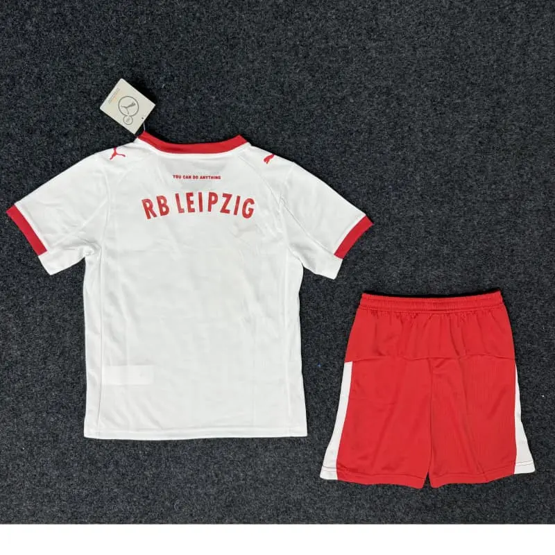 Camiseta Leipzig 2025/2026 Home Blanco/Rojo Niño Kit