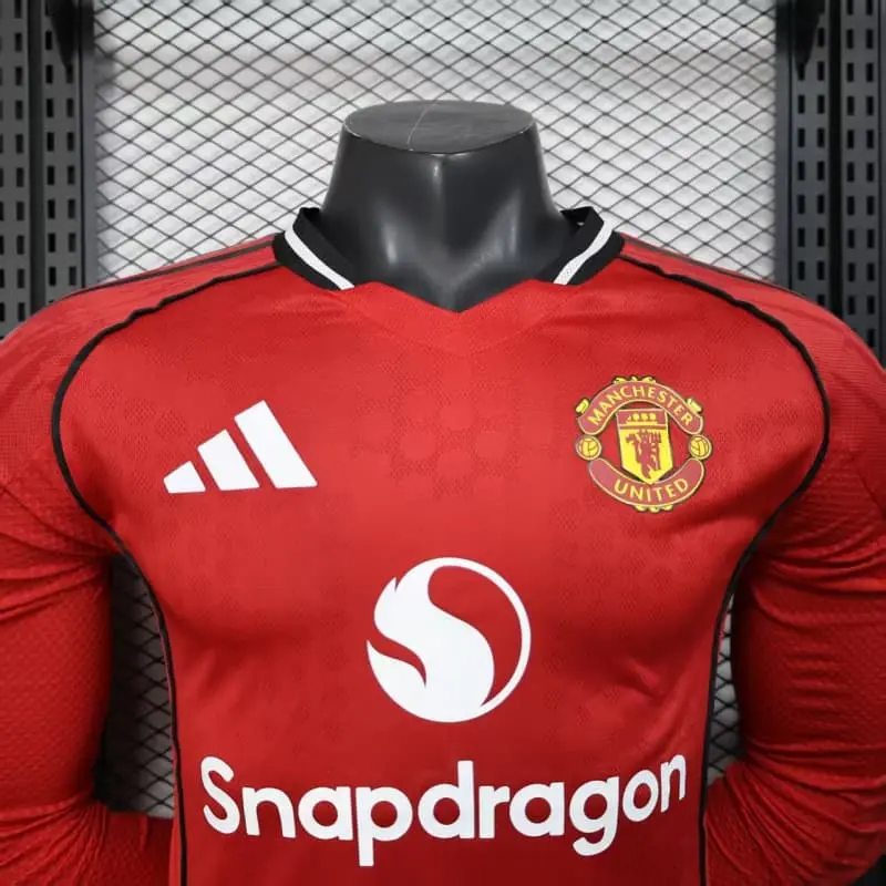 Camiseta Manchester United 2025/2026 Home ML Rojo (EDICIÓN JUGADOR)