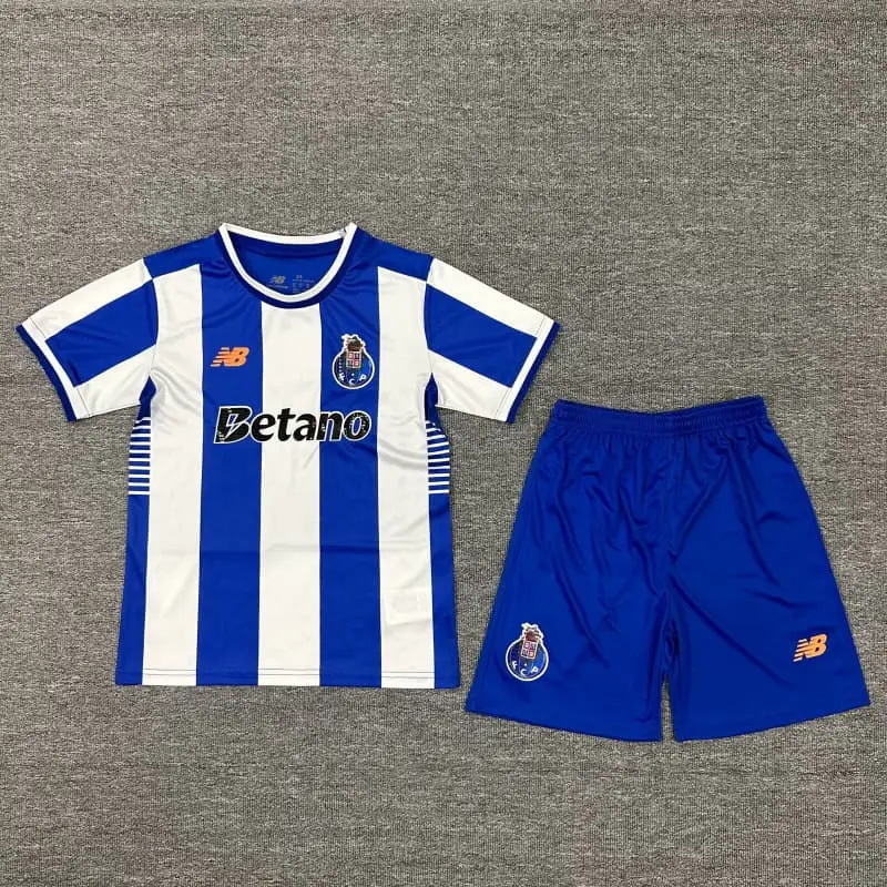 Camiseta Porto 2025/2026 Home Azul/Blanco Niño Kit