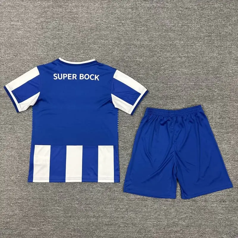 Camiseta Porto 2025/2026 Home Azul/Blanco Niño Kit