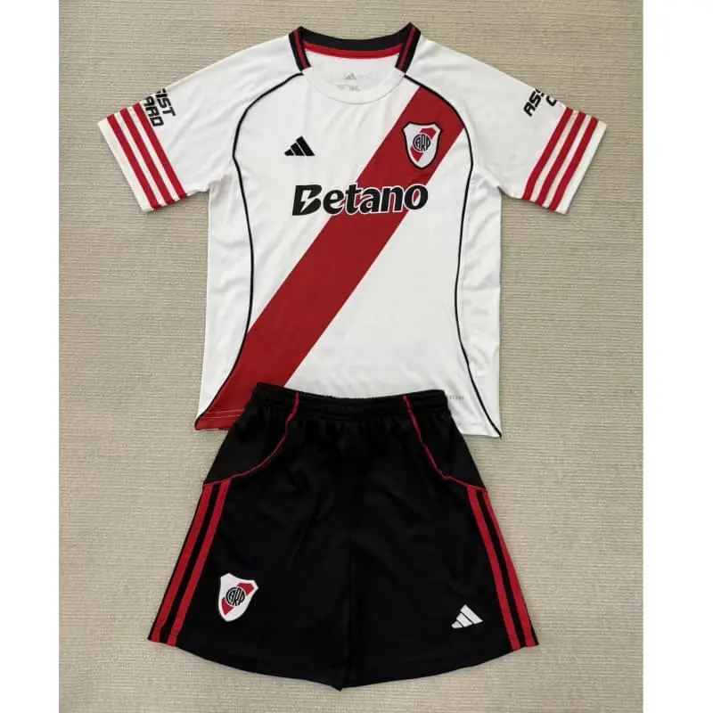 Camiseta River Plate 2025/2026 Home Blanco Niño Kit