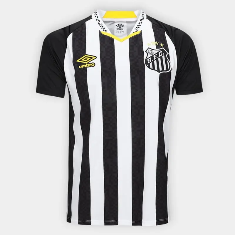 Camiseta Santos FC 2025/2026 Away Negro/Blanco
