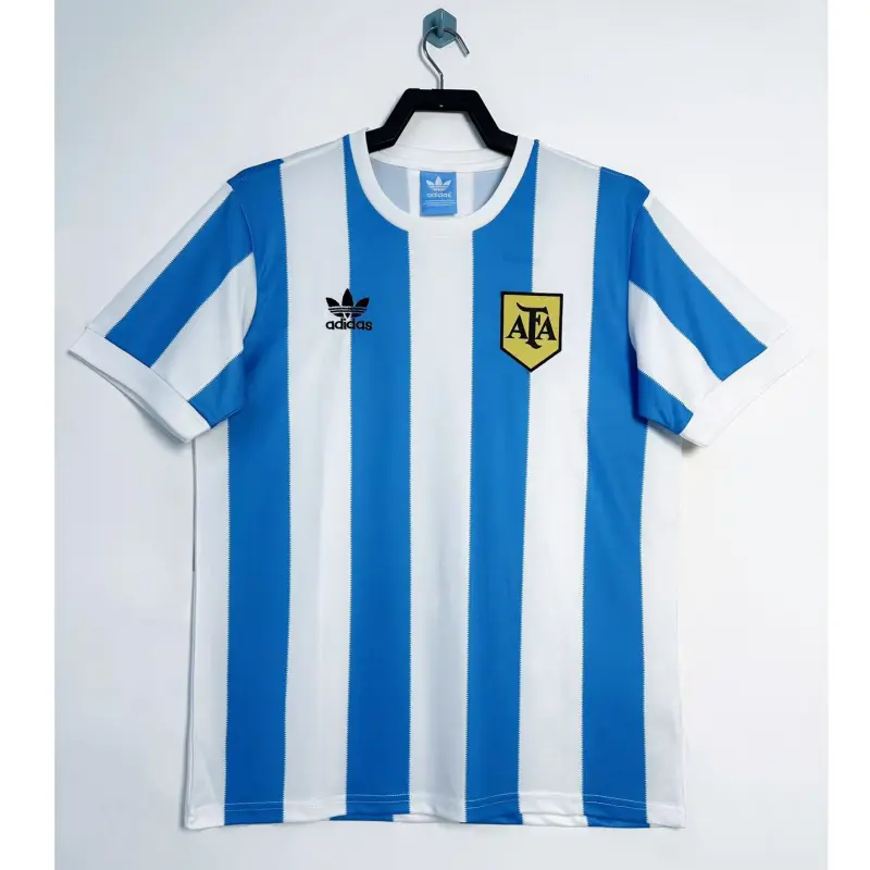 Camiseta Argentina Retro 1978 Home Azul/Blanco