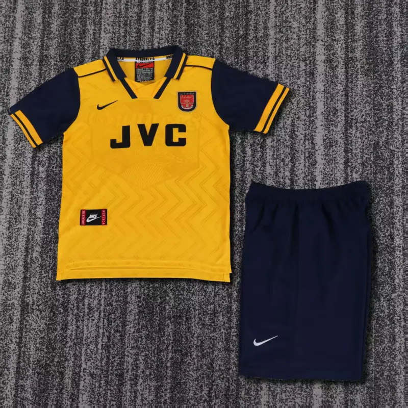 Camiseta Arsenal Retro 1996/97 Away Amarillo Niño Kit
