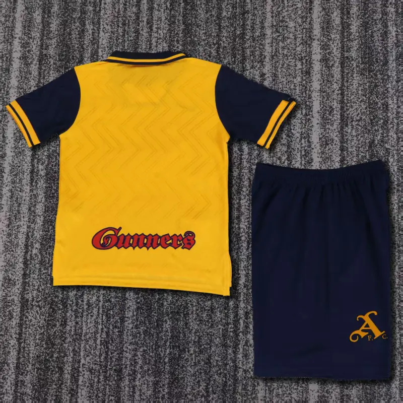 Camiseta Arsenal Retro 1996/97 Away Amarillo Niño Kit