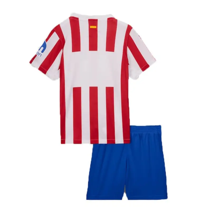 Camiseta Atlético de Madrid 2025/2026 Home Rojo/Blanco Niño Kit
