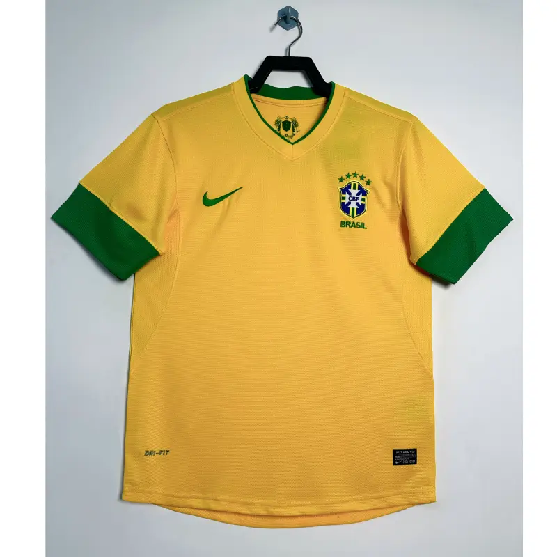 Camiseta Brasil Retro 2012 Home Amarillo