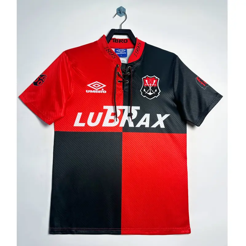 Camiseta Flamengo 100 Aniversario Edición Retro 1995 Home Rojo/Negro