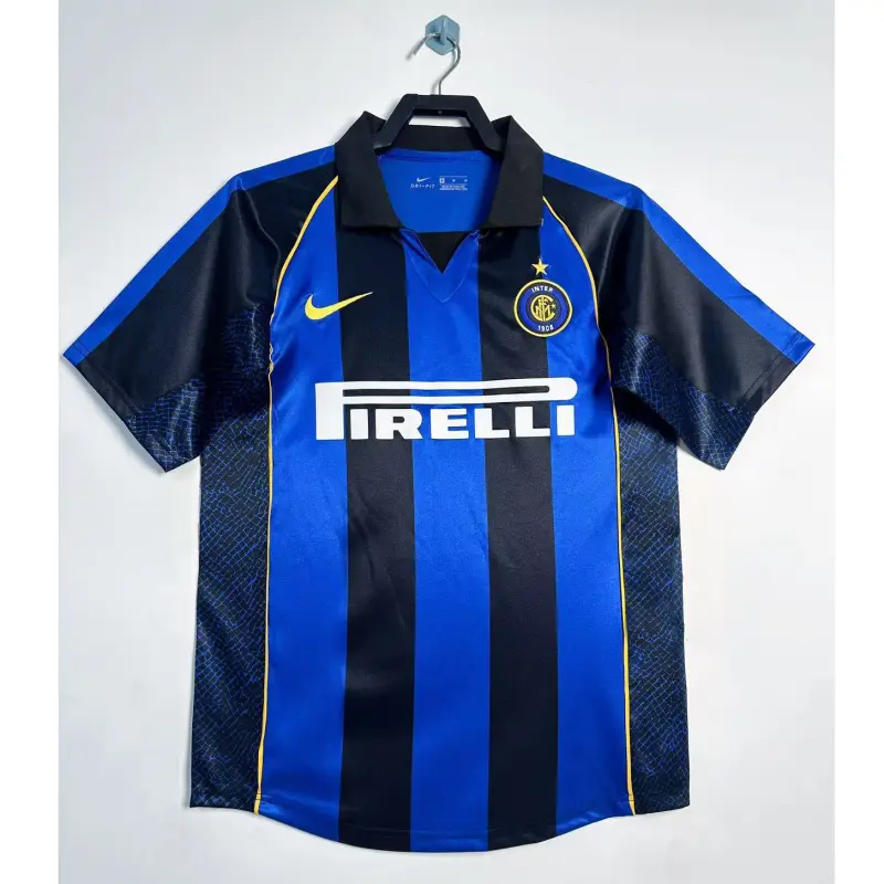 Camiseta Inter de Milan Retro 2001/02 Home Azul/Negro