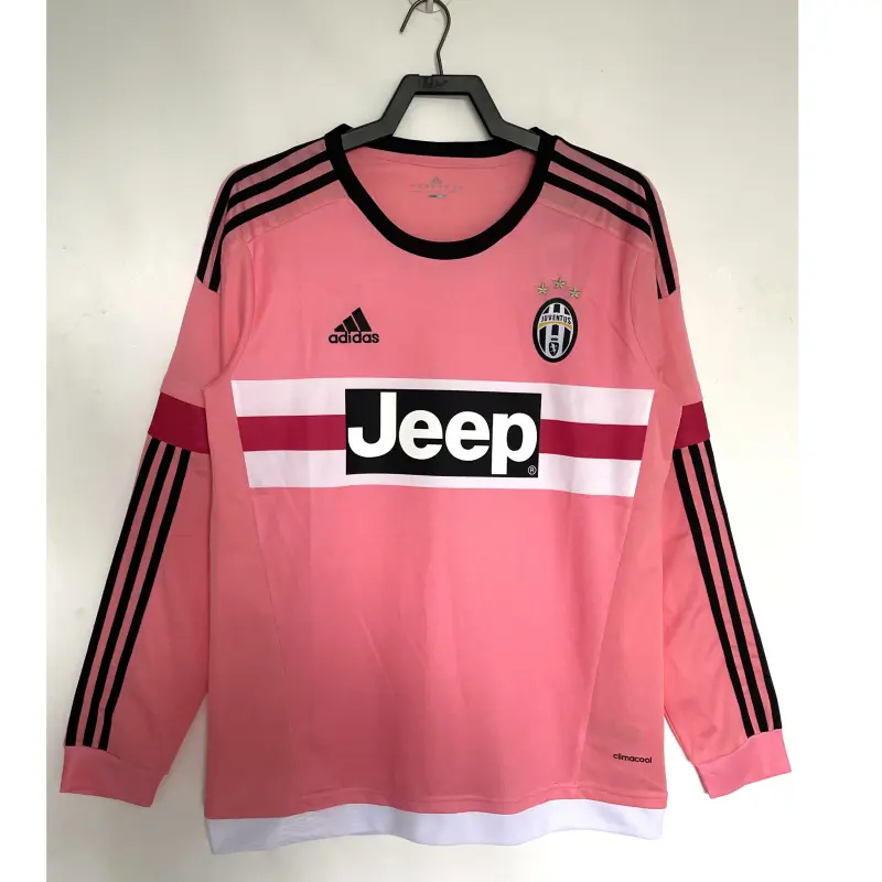 Camiseta Juventus Retro 2015/16 Away ML Rosa