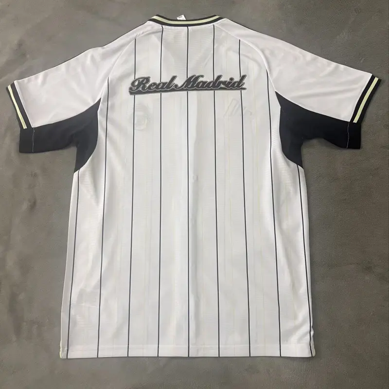 Camiseta Real Madrid 2025/2026 Baseball Shirt Blanco/Azul Marino