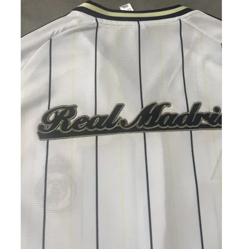 Camiseta Real Madrid 2025/2026 Baseball Shirt Blanco/Azul Marino