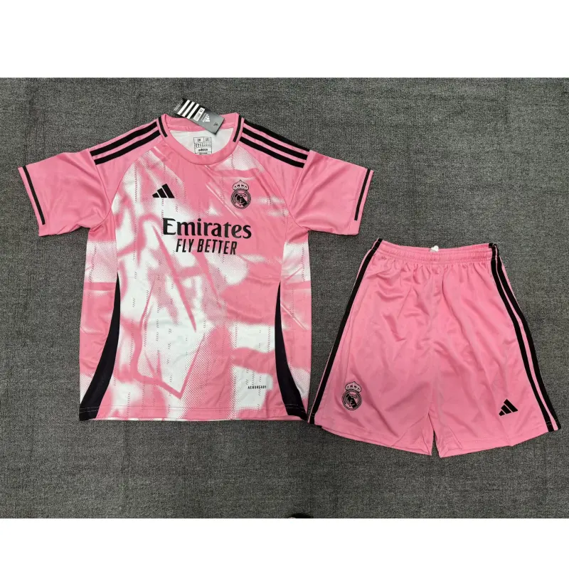 Camiseta Real Madrid 2025/2026 Especial Edición Rosa Niño Kit