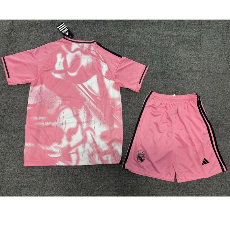 Camiseta Real Madrid 2025/2026 Especial Edición Rosa Niño Kit