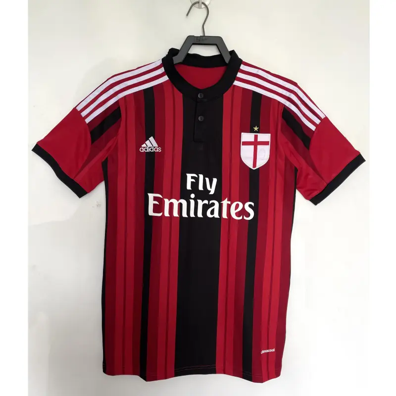 Camiseta AC Milan 2014/15 Home Retro Rojo/Negro