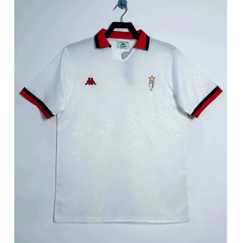 Camiseta AC Milan 1989/90 Away Retro Blanco