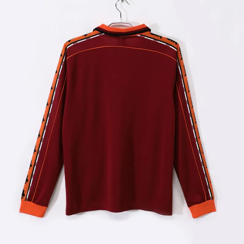 Camiseta AS Roma 1998/99 Home Retro ML Rojo Oscuro