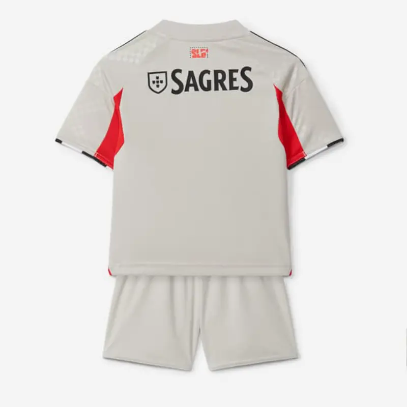 Camiseta Benfica 2025/2026 Away Gris Niño Kit
