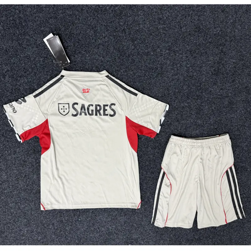 Camiseta Benfica 2025/2026 Away Gris Niño Kit