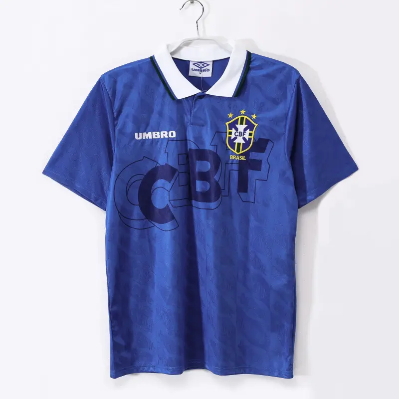 Camiseta Brasil 1991/93 Away Retro Azul