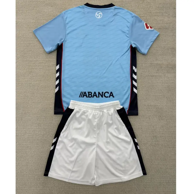 Camiseta Celta De Vigo 2025/2026 Home Azul Niño Kit con Parche La Liga