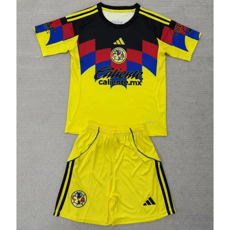 Camiseta Club América 2025/2026 Home Amarillo Niño Kit
