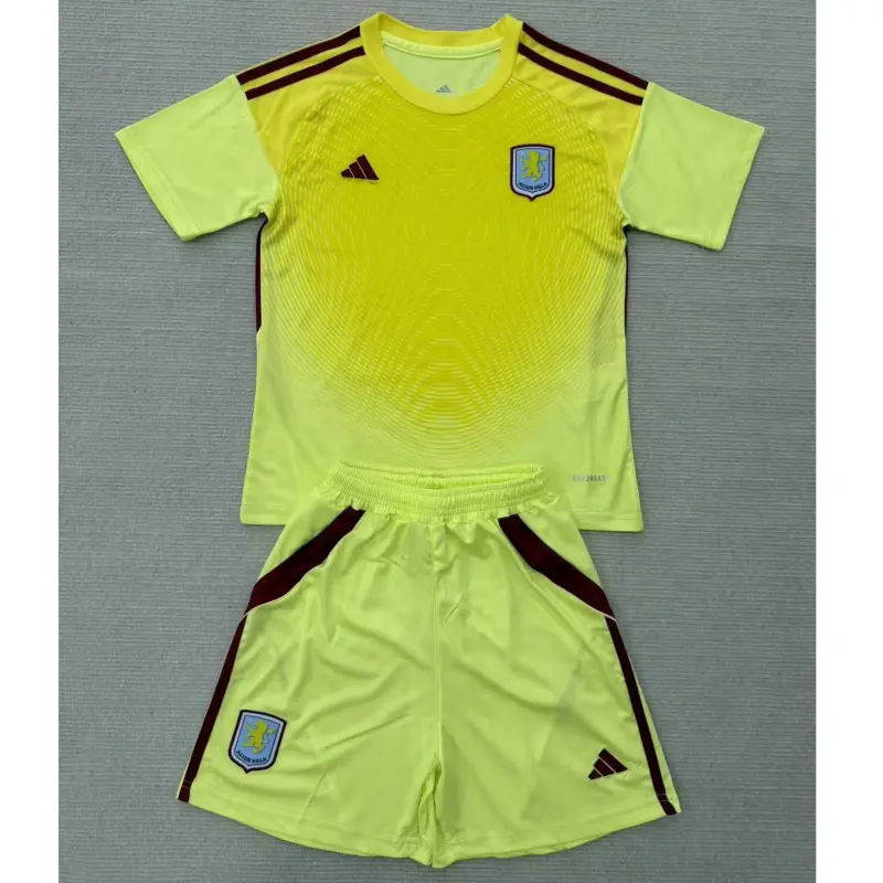 Camiseta de Portero Aston Villa 2025/26 Amarillo Niño Kit