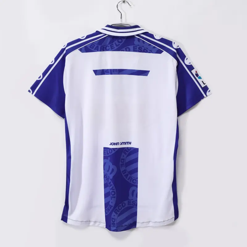 Camiseta Espanyol 1990/00 Home Retro Azul/Blanco