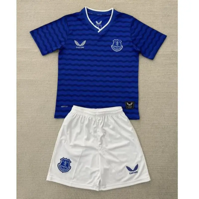 Camiseta Everton FC 2025/2026 Home Azul Niño Kit