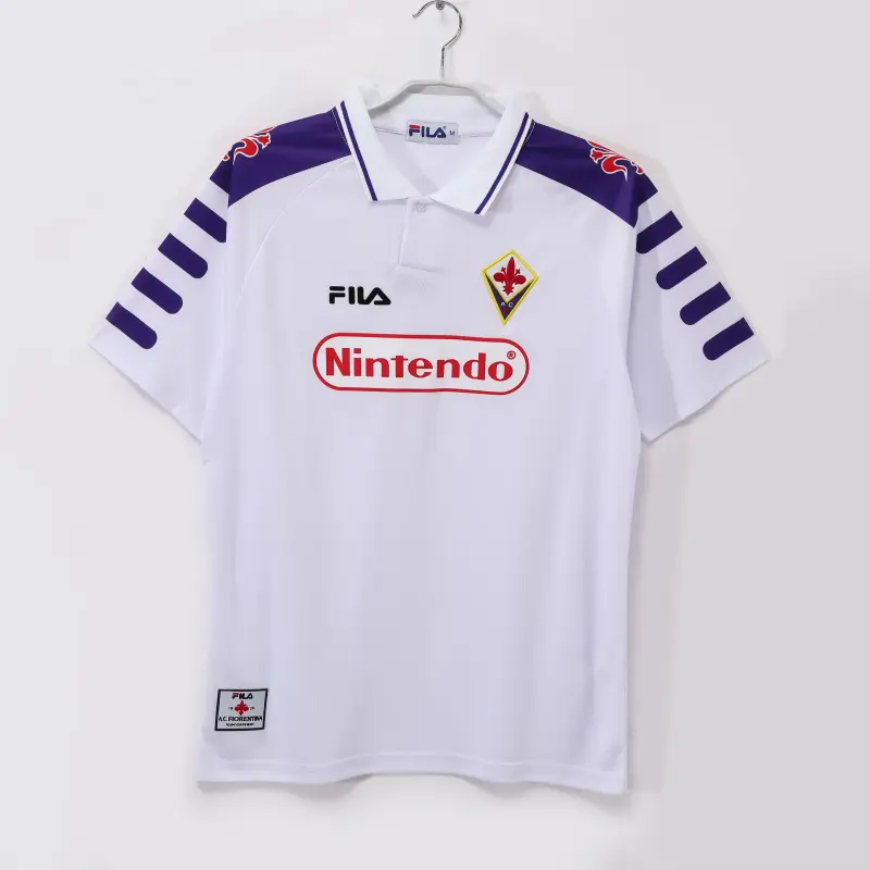 Camiseta Fiorentina 1998/99 Away Retro Blanco