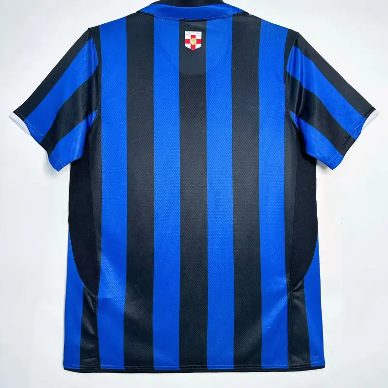 Camiseta Inter de Milan 2007/08 Home Retro Azul/Negro