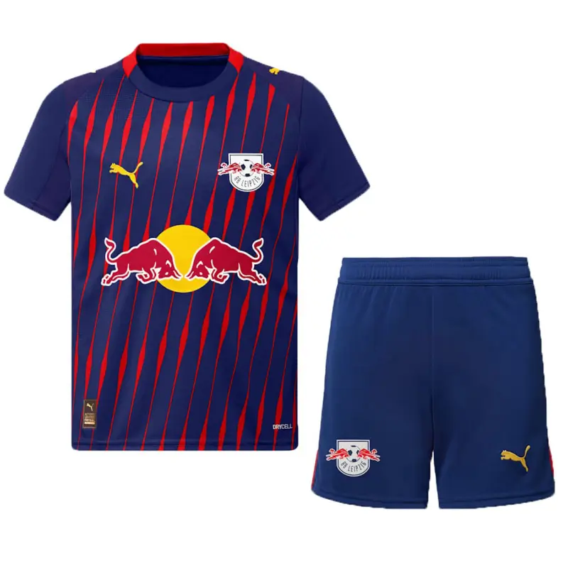 Camiseta Leipzig 2025/2026 Away Azul Niño Kit