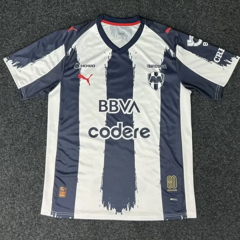 Camiseta Monterrey 2025/2026 Home Blanco/Azul Marino