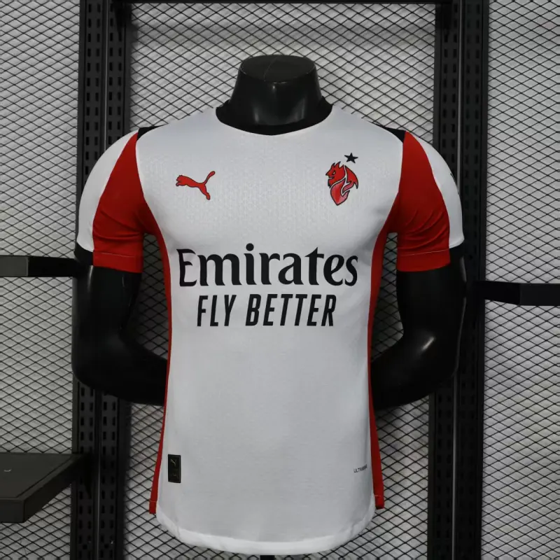 Camiseta AC Milan 2025/2026 Away Blanco (EDICIÓN JUGADOR)