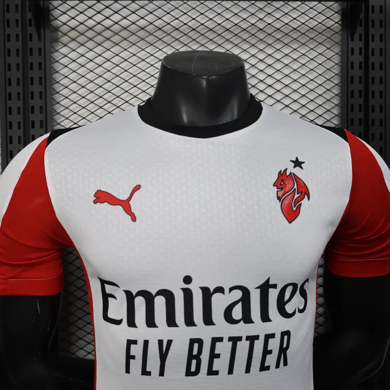 Camiseta AC Milan 2025/2026 Away Blanco (EDICIÓN JUGADOR)