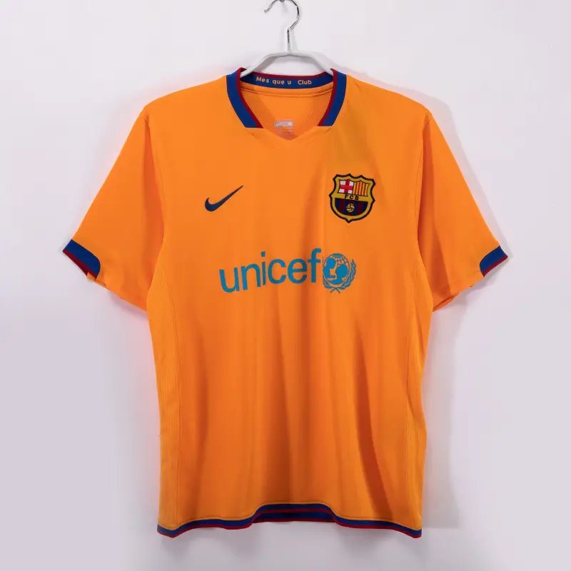 Camiseta Barcelona 2006/07 Away Retro Naranja