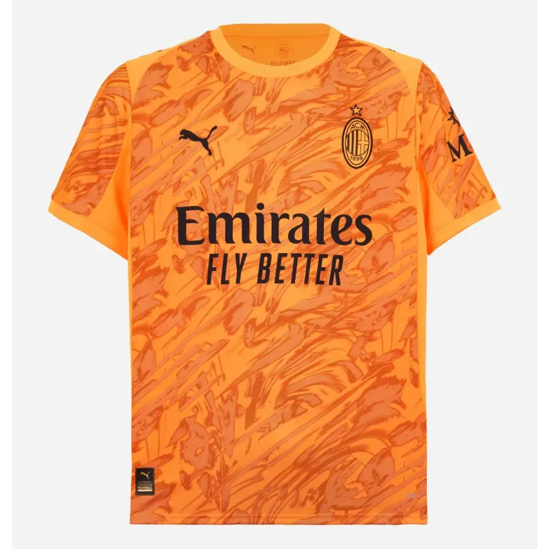 Camiseta de Portero AC Milan 2025/2026 Away Naranja