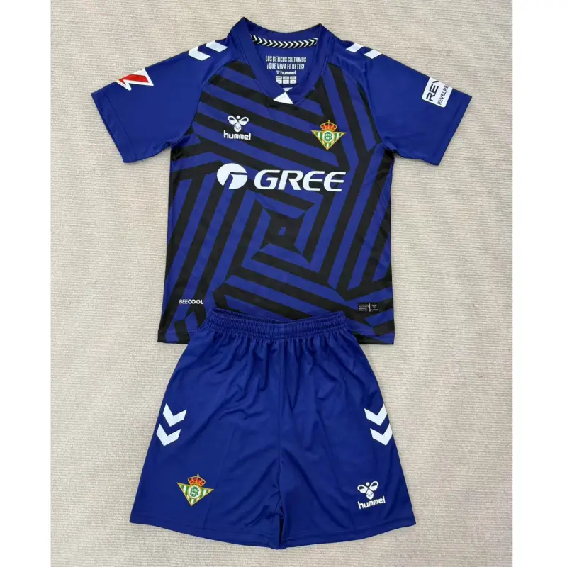 Camiseta de Portero Real Betis 2025/2026 Azul Marino Niño Kit