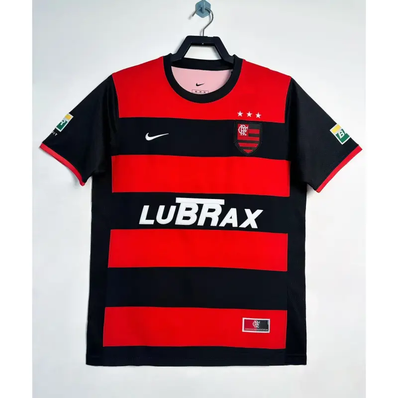 Camiseta Flamengo 2000/01 Home Retro Rojo/Negro