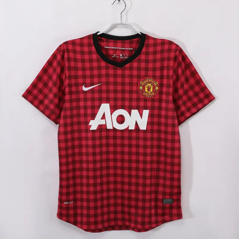 Camiseta Manchester United 2012/13 Home Retro Rojo/Negro