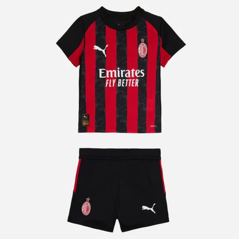 Camiseta MODRIĆ 14 AC Milan 2025/2026 Home Rojo/Negro