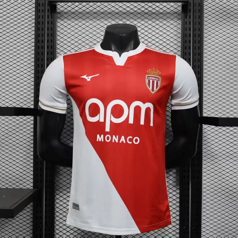 Camiseta Monaco 2025/2026 Home Rojo/Blanco (EDICIÓN JUGADOR)