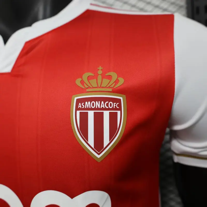 Camiseta Monaco 2025/2026 Home Rojo/Blanco (EDICIÓN JUGADOR)